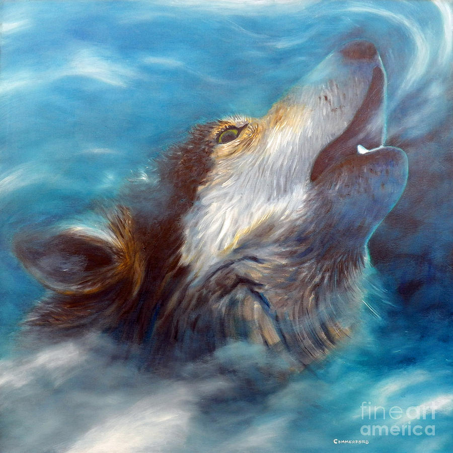 Spirit Of The Wolf Painting Spirit Of The Wolf Painting