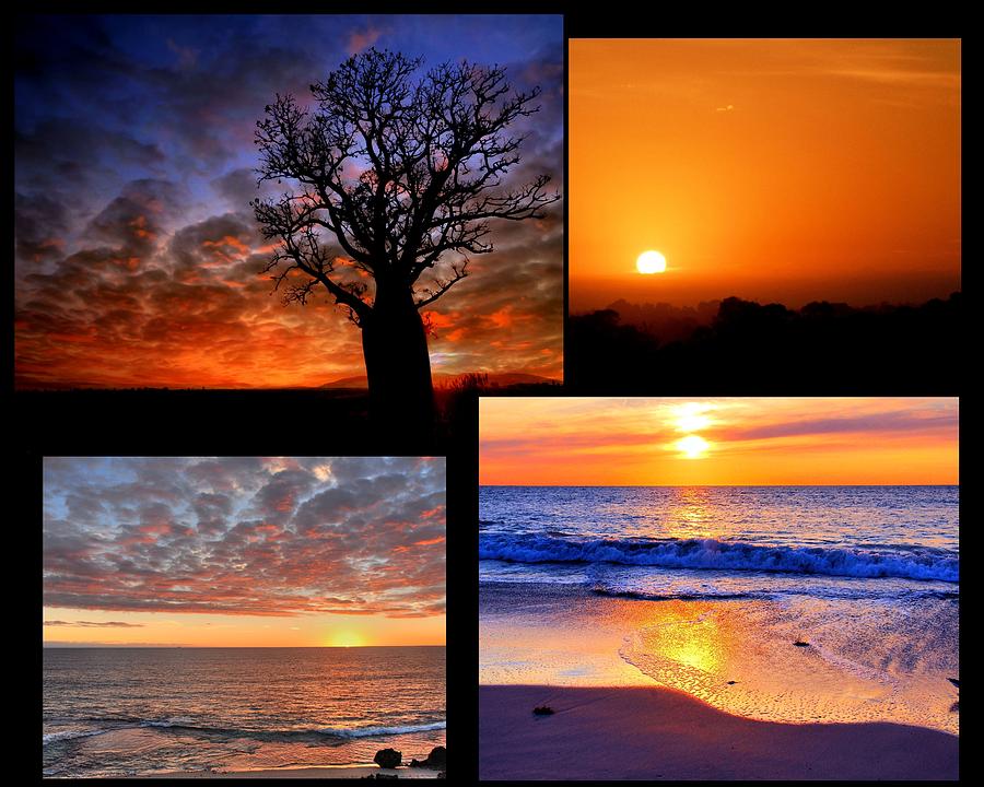 Sunset Collage Photograph by Imagevixen Photography