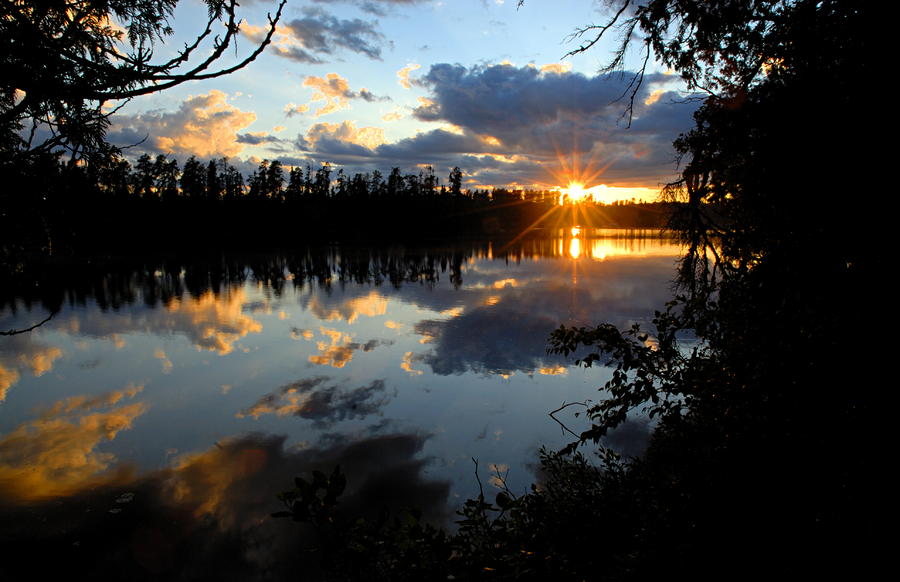  - sunset-on-polly-lake-larry-ricker