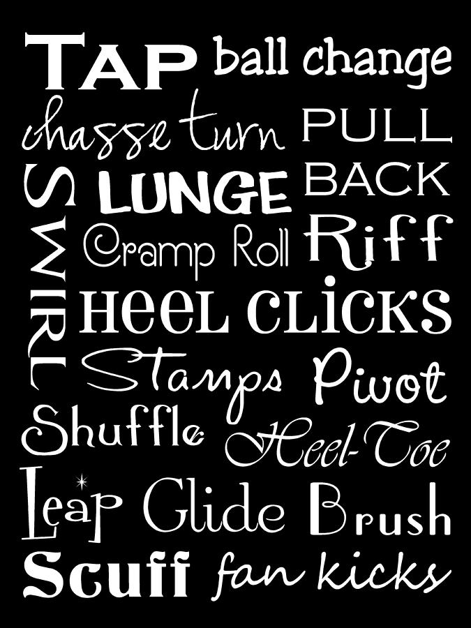 Tap Dance Subway Art Poster Dig...
