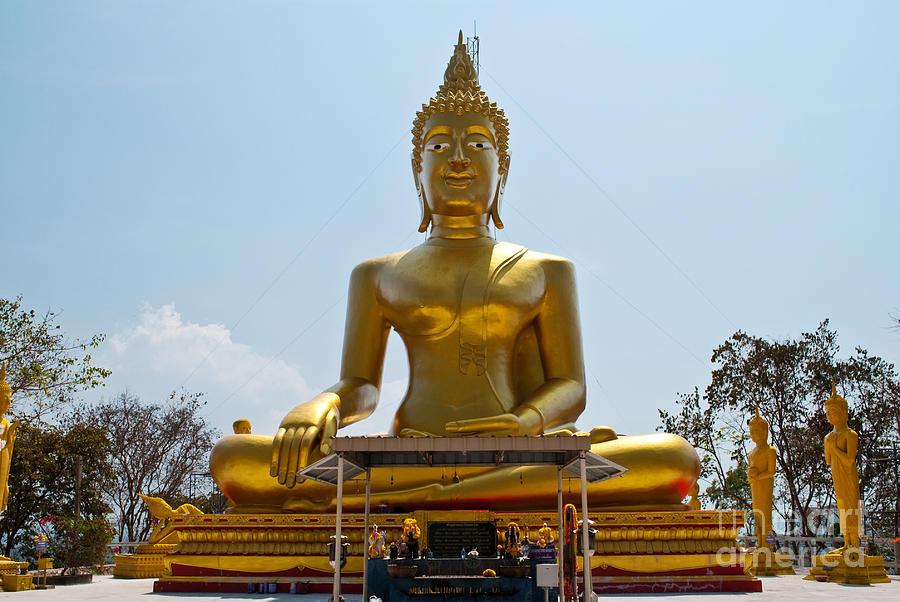 Thailand Buddha Statue. Sculpture by Weerayut Kongsombut