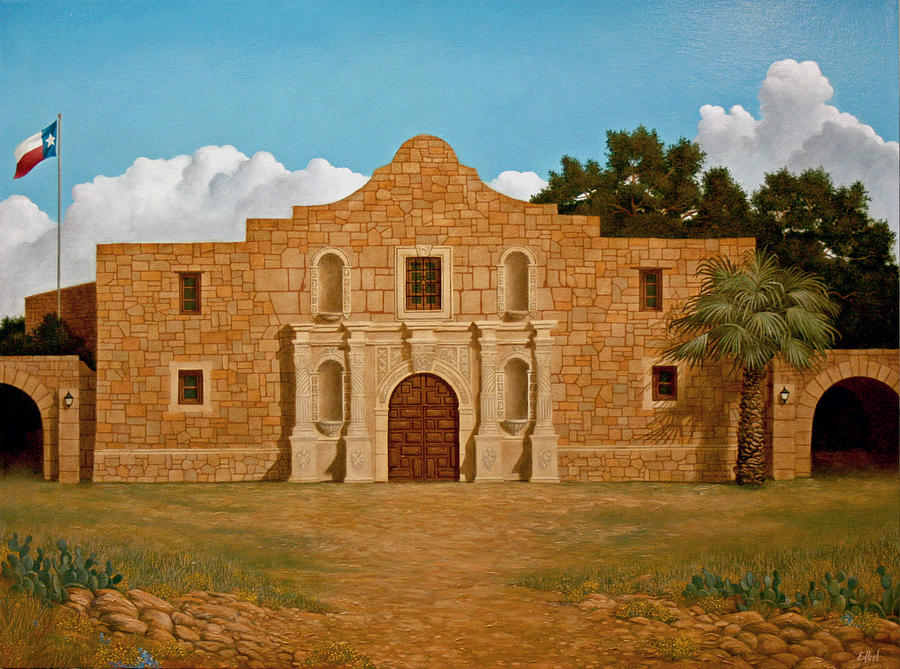 The Alamo Painting By Norman Engel