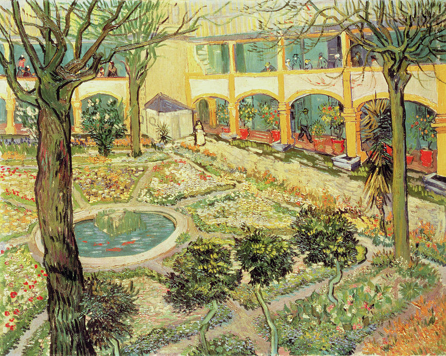 The Asylum Garden At Arles By Vincent Van Gogh