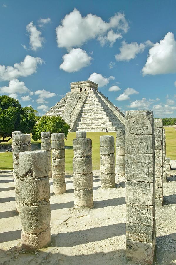 The Pyramid Of Kukulkan Also Known As El Castillo A Mayan Ruin As