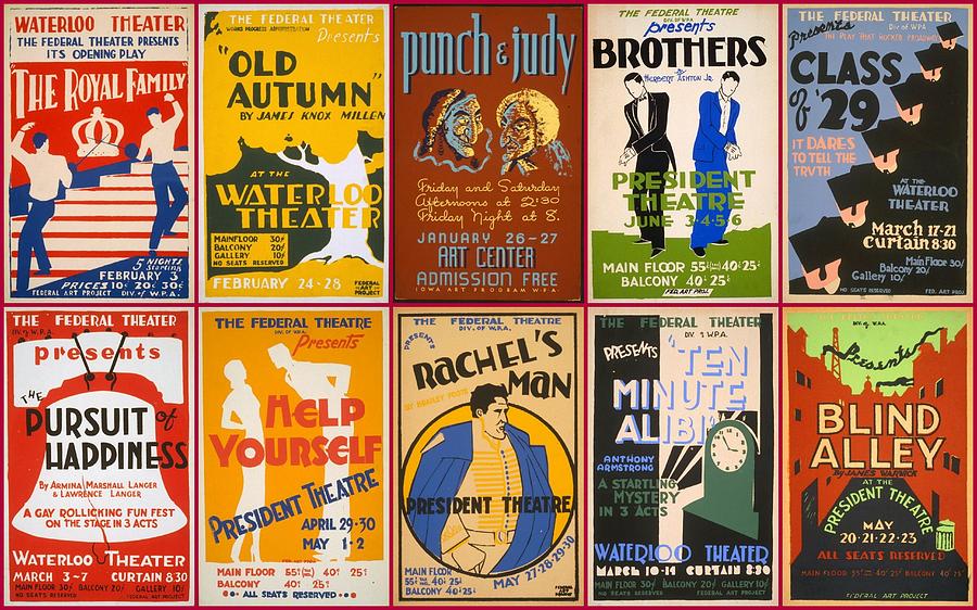 theatre posters of the 1930s and 1940s (With images