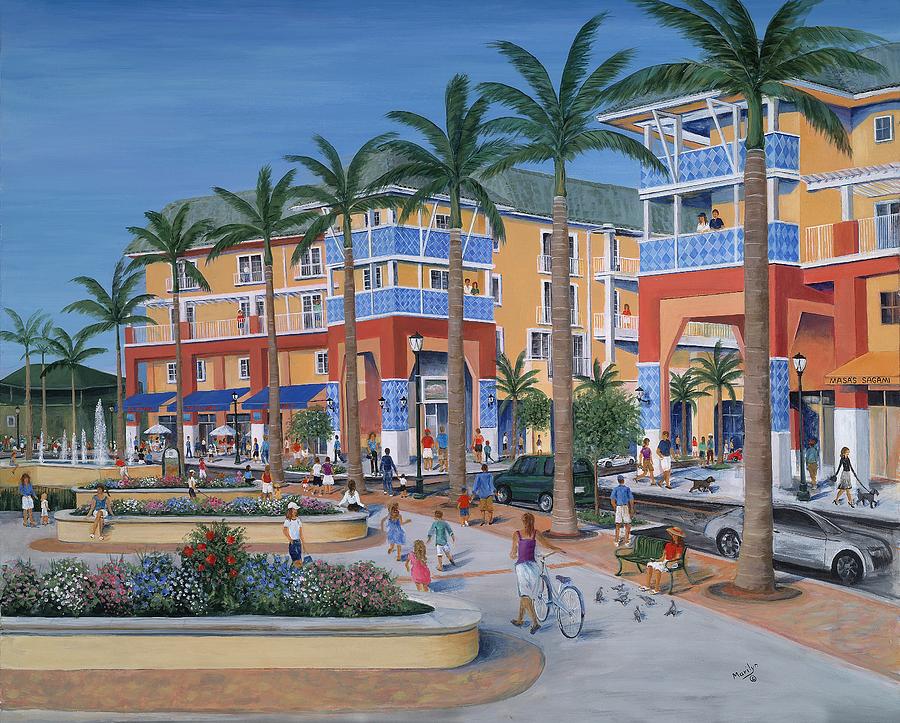 Town Center Abacoa Jupiter by Marilyn Dunlap