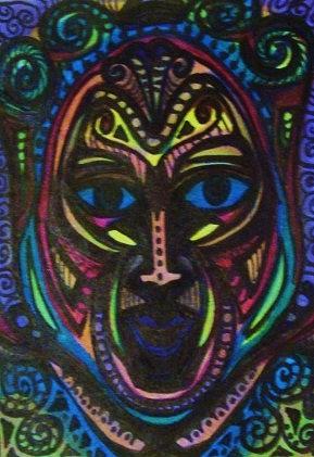 Tribal Mask Draw