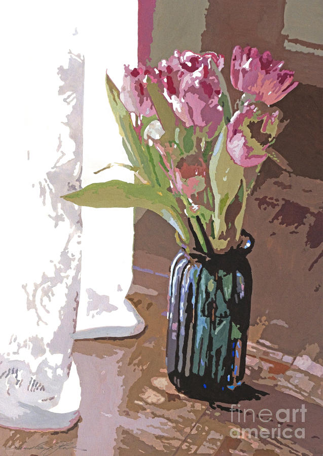 Glass for Vase  glass medium painting Painting
