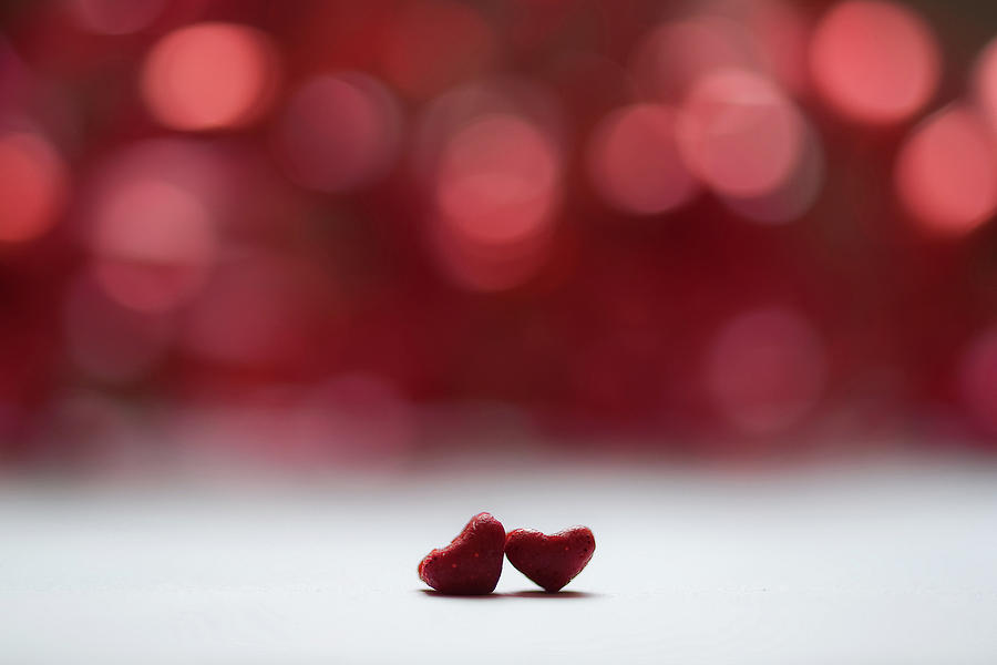 Red Bokeh Background