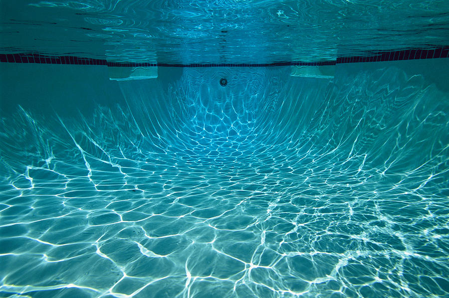 Underwater View In A Swimming Pool By Tim Laman