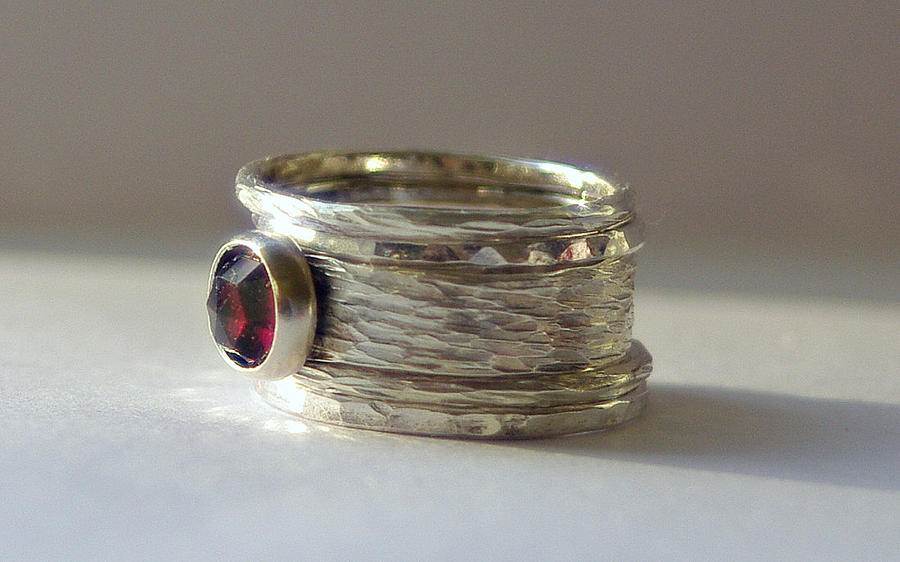 Unique Rustic Earthy Stacking Renaissance Wedding Engagement Rings ...
