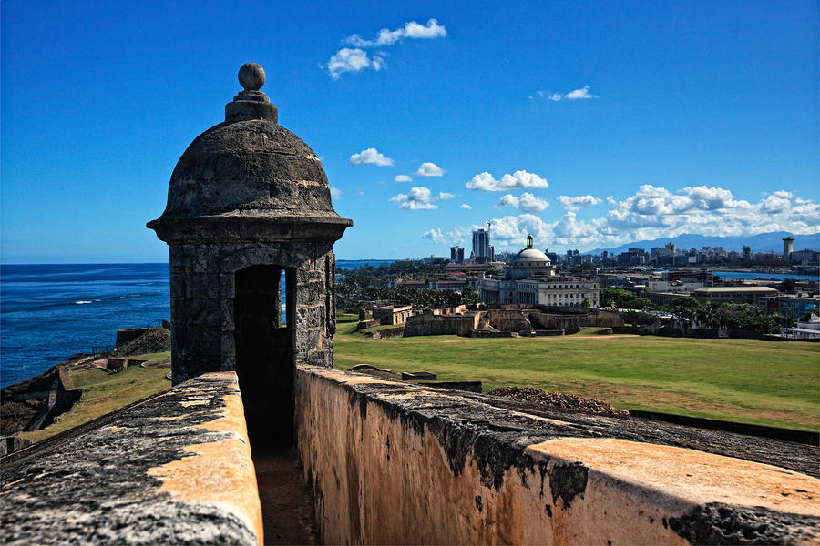 View Of San Juan From The San Cristobal Fort Puerto Rico By George Oze