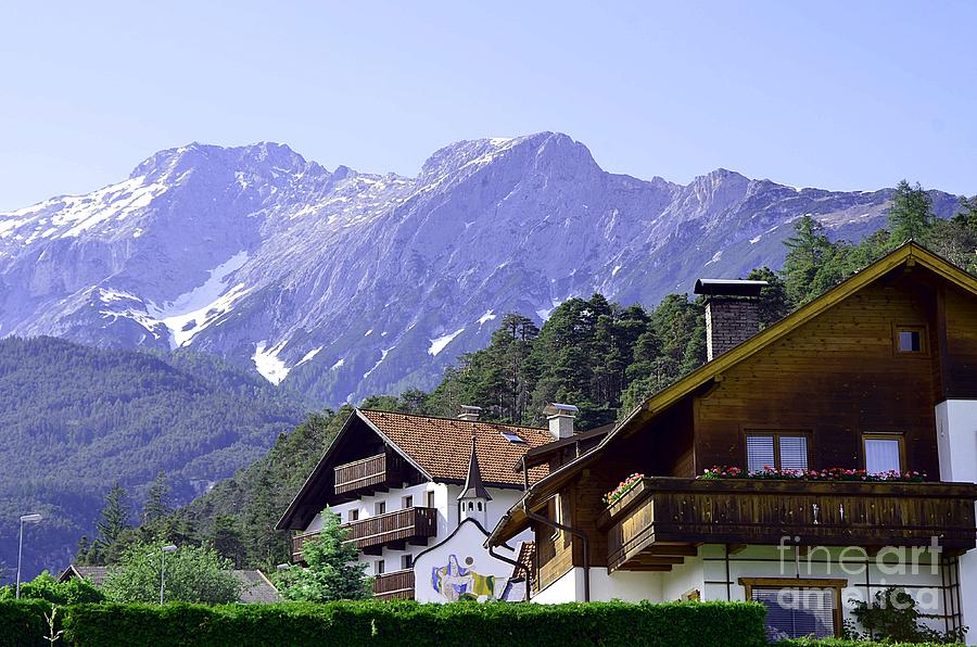 Village In Alps Photograph By Elzbieta Fazel