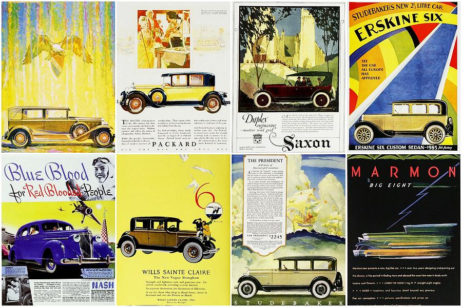 Vintage Car Ads Photograph Vintage Car Ads Fine Art Print Don Struke