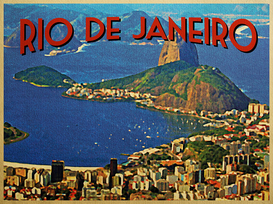 Vintage Rio De Janeiro Brazil By Flo Karp