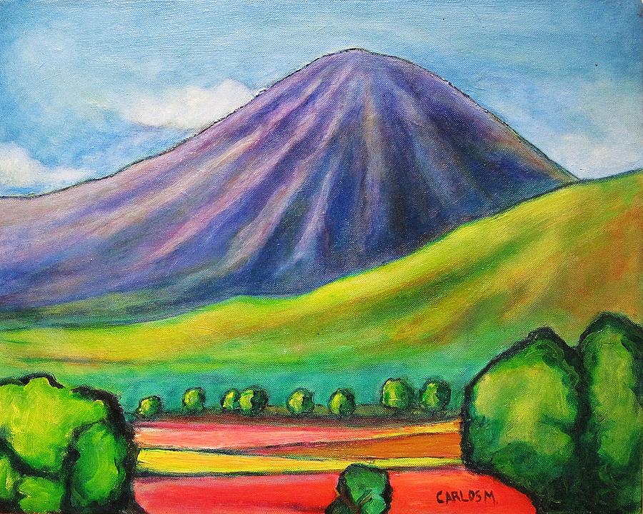Volcan Mombacho Nicaragua Painting by Carlos Morales