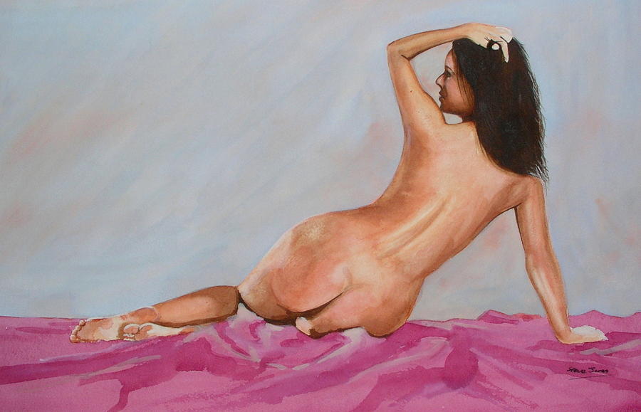 Watercolour nude 10 Painting Watercolour nude 10 Fine Art Print Steve 