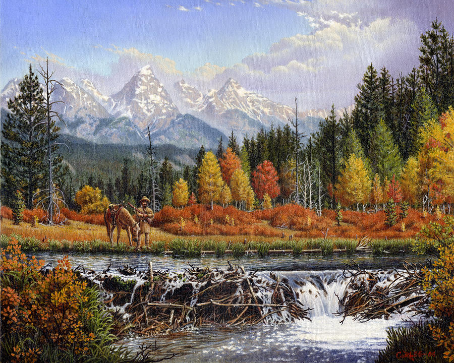 mountains landscape painting