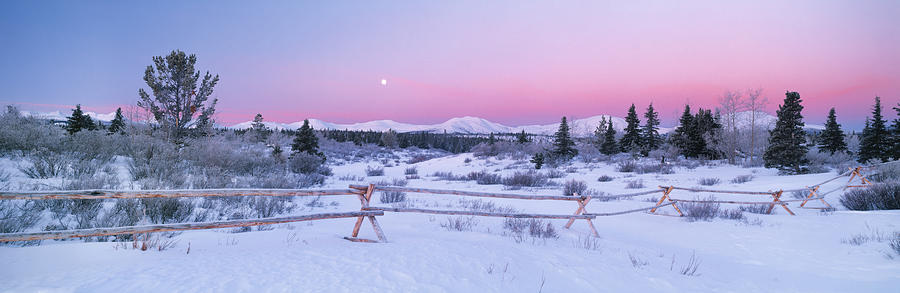 Winter Scenic Panoramic Photograph