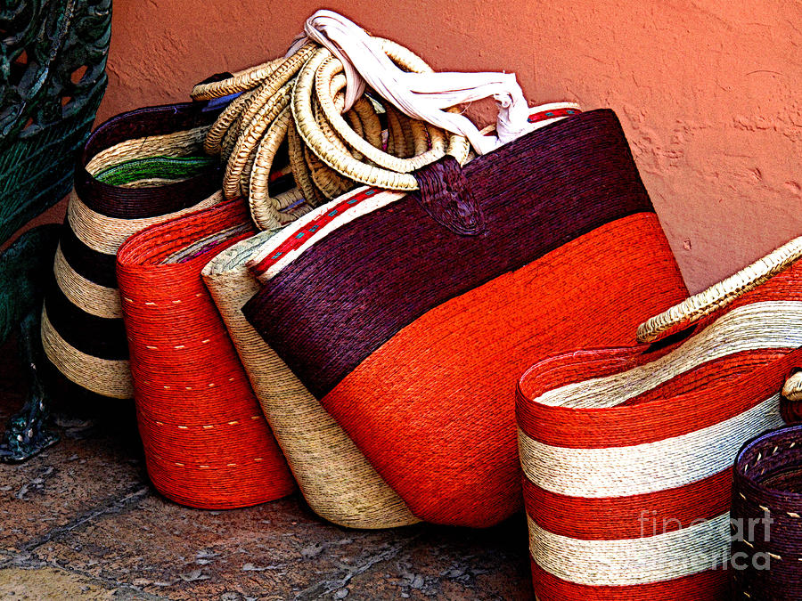 Woven Bags For Sale Photograph