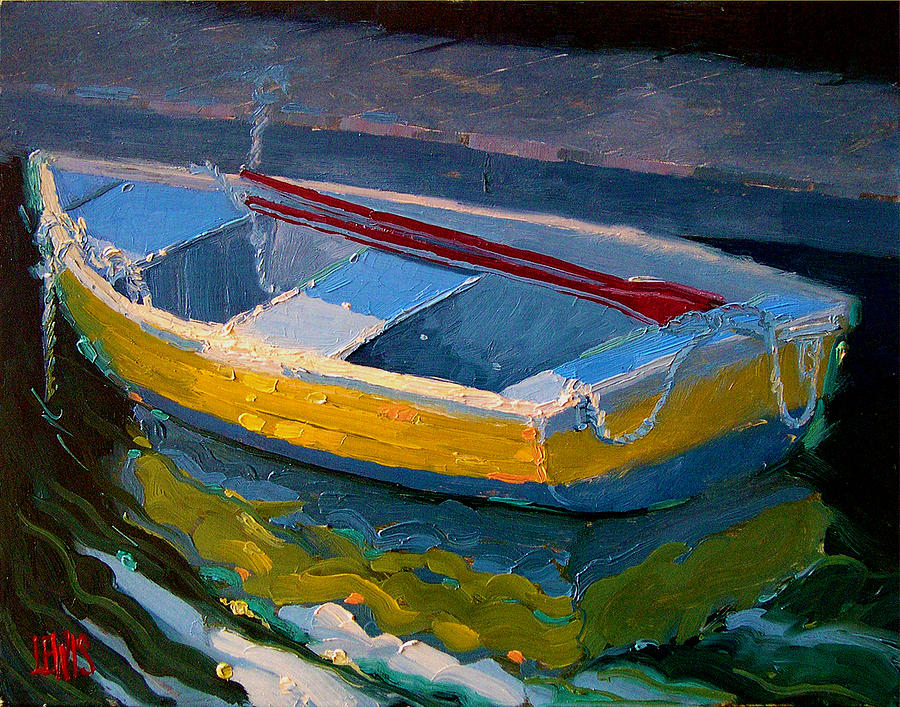 yellow boat paint yellow boat and red oars by robert lewis yellow boat paint yellow boat and red oars by robert lewis