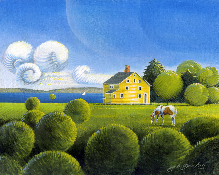 Yellow House Painting
