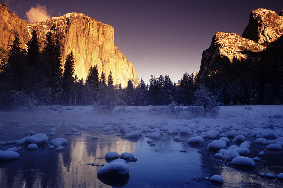 sunset in yosemite