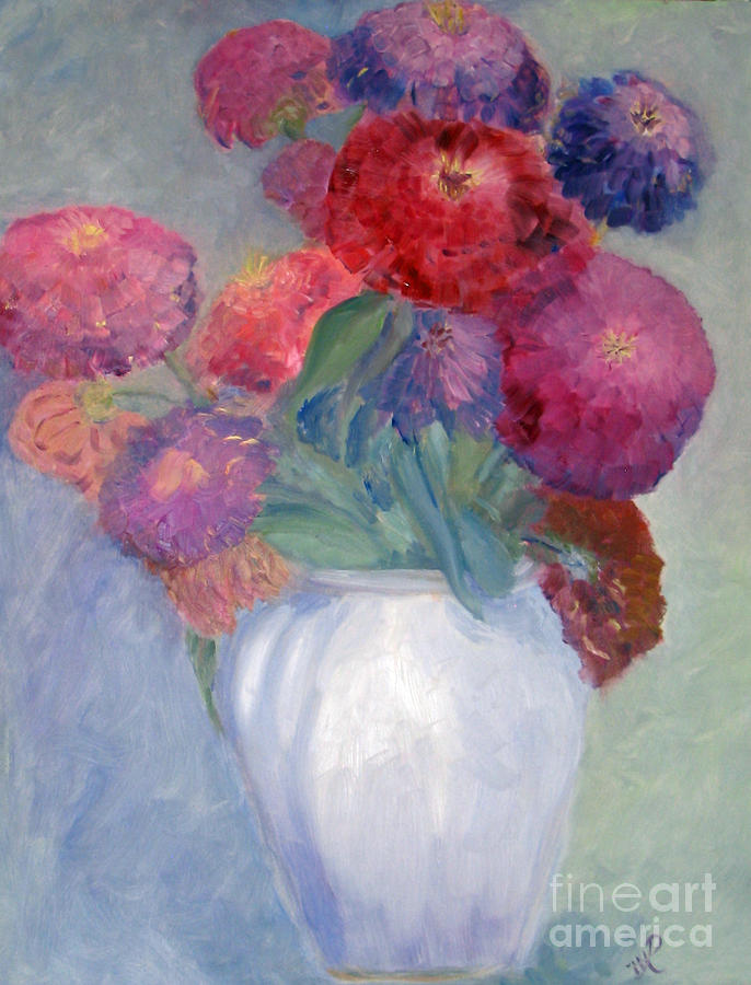  - zinnias-in-a-white-vase-marlene-petersen