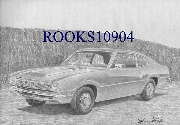1970 Ford Maverick Drawing Stephen Rooks