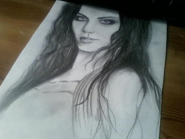 Amy Lee Drawing - Angela Moore