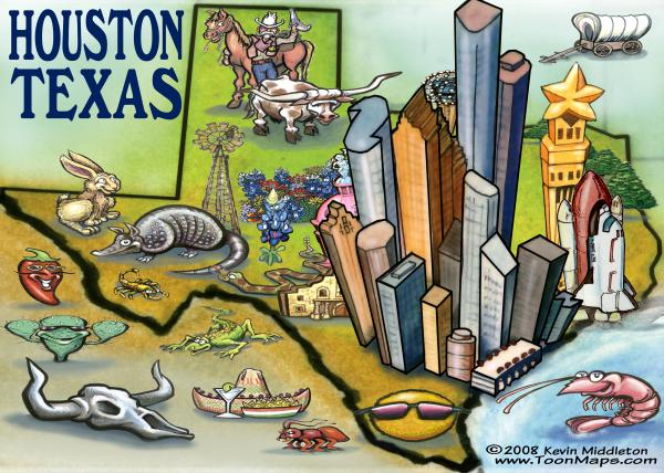 Texas Map Houston
