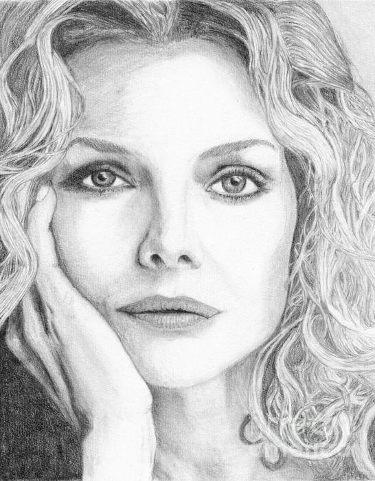 Michelle Pfeiffer Drawing Michelle Pfeiffer Fine Art Print Alexandra 