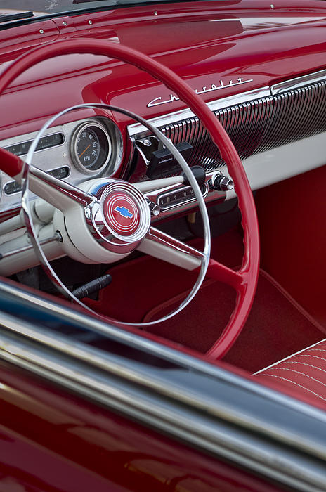 1954 Chevrolet Steering Wheel by Jill Reger