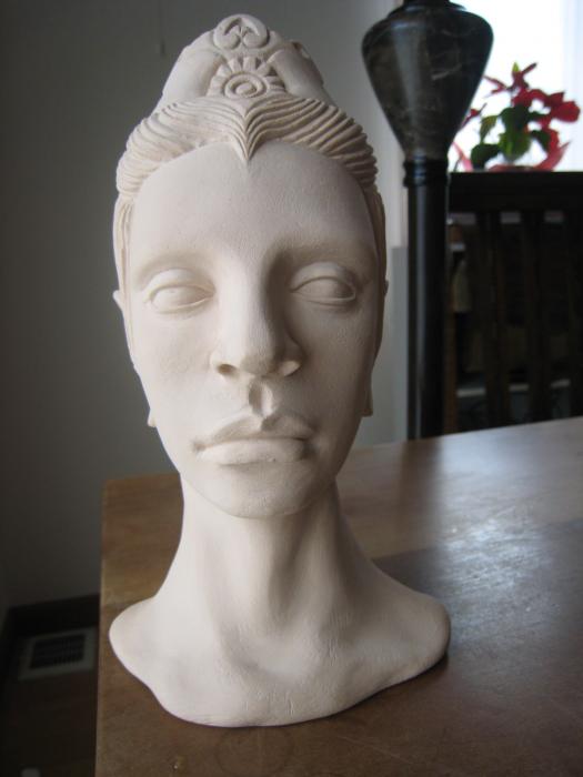 clay bust