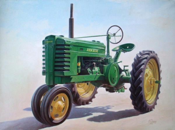 John Deere Tractor Painting John Deere Tractor Painting