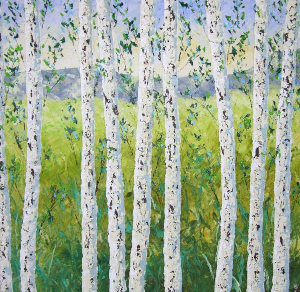 aspen trees painting