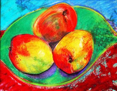 drawings of mangoes