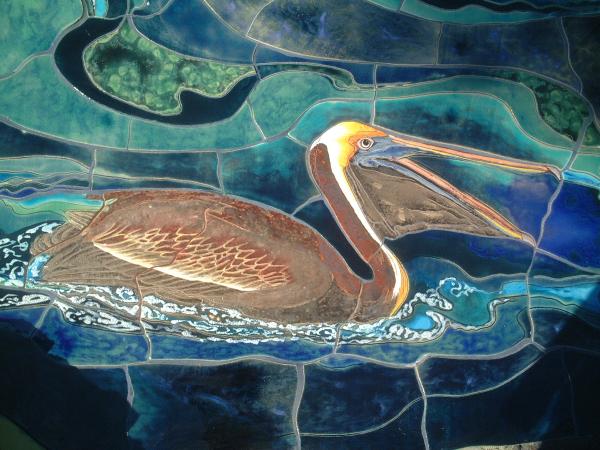 mural at the aquarium of the pacific detail painting by theodora the aquarium 600x450