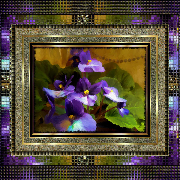 African Violet Art