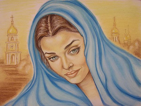 Angelic Aishwarya Rai Kiev background Pastel Victoriya Kot