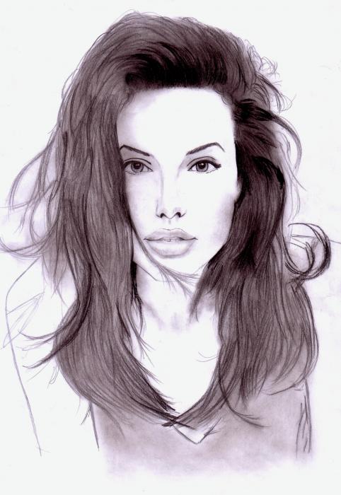 Angelina Jolie Drawing Alex Gavra