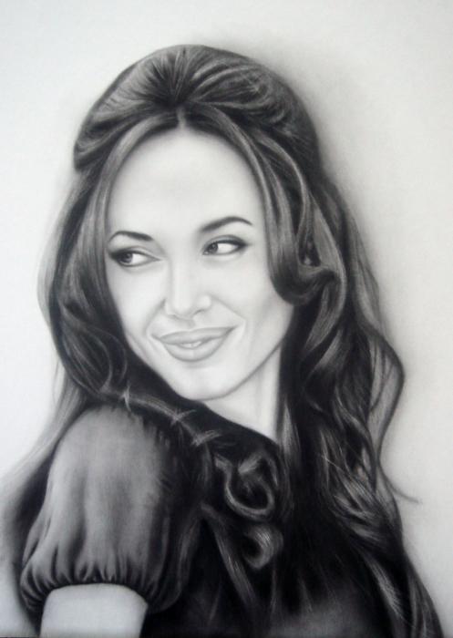 Angelina Jolie Drawing Arnold Dalope