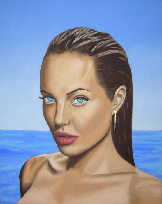 Angelina Jolie Portrait Painting Painting Angelina Jolie Portrait Painting 