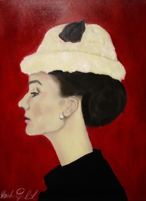 Audrey Hepburn Painting Audrey Hepburn Fine Art Print Michael Kulick