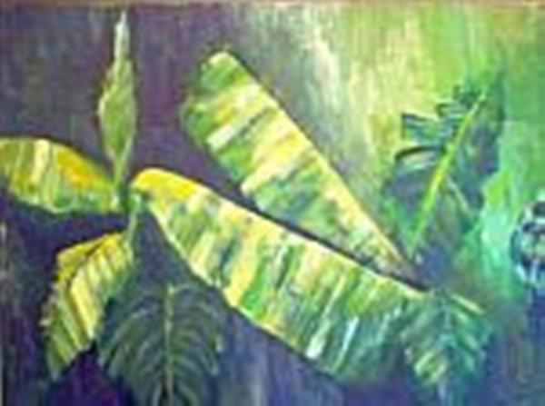 Banana Leaf Painting