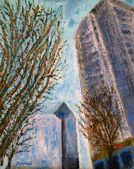 Painting Of Skyscrapers