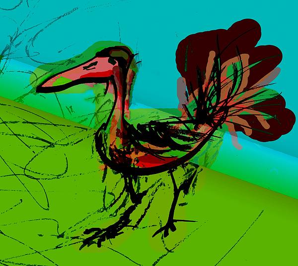 Abstract Bird Drawing