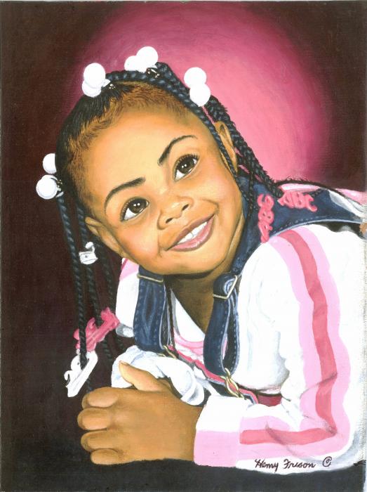 Black Children Painting