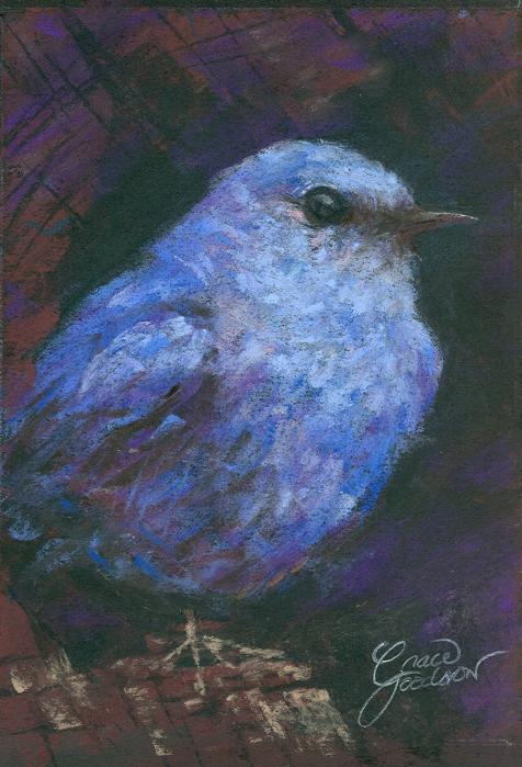 blue bird artwork