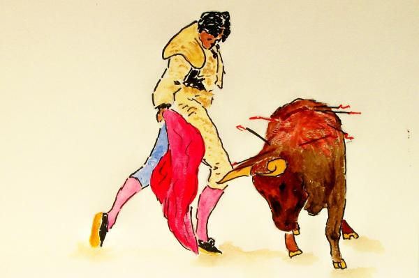 Matador With Bull